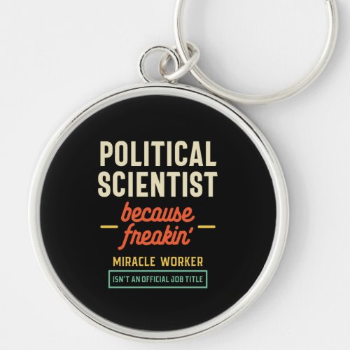 Political Scientist Official Job Title Keychain