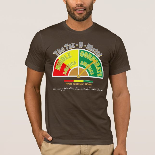 Political Shirt | The Tax - O- Meter | Color (Front)