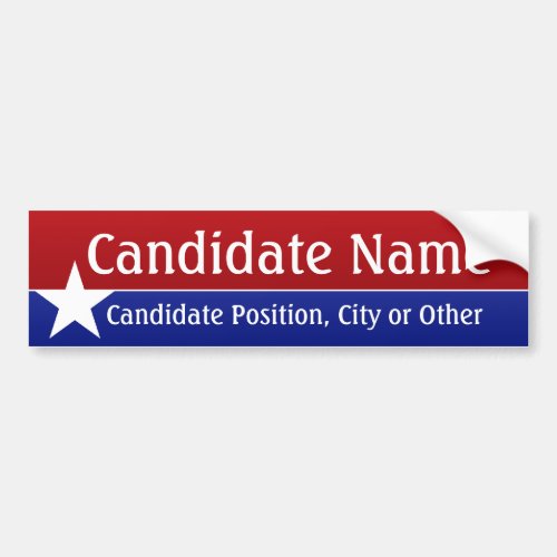 Political Theme _ Customize This Bumper Sticker Bumper Sticker