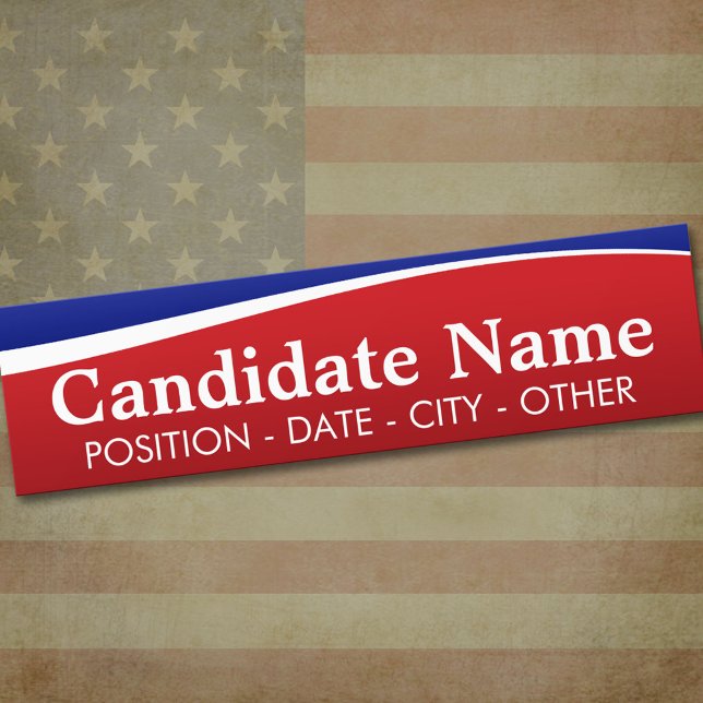 Political Theme - Customize This Bumper Sticker! Bumper Sticker (Bumper Sticker)