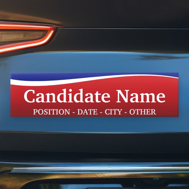 Political Theme - Customize This Bumper Sticker! Sticker (Create Your Own Bumper Sticker)