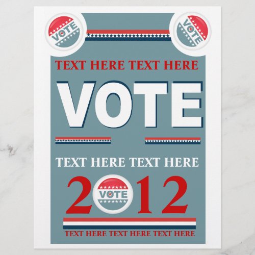 Political Vote Flyer
