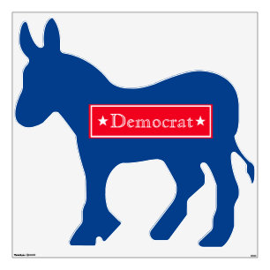 Political Wall Decal-Democrat Donkey Decal