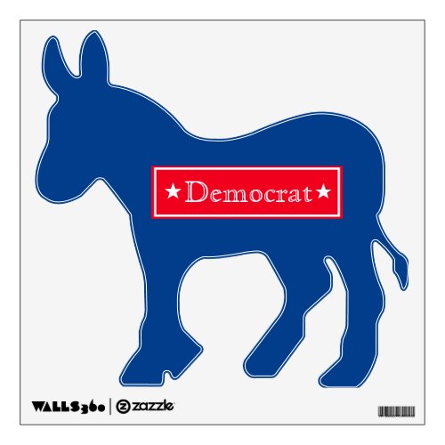 Political Wall Decal_Democrat Donkey Wall Decal