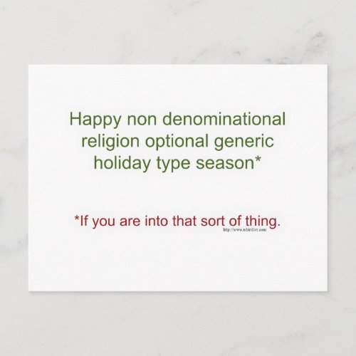 Politically Correct Holiday