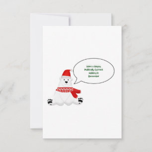 Politically Correct Holiday Thank You Card