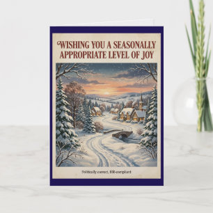 Politically Correct HR Approved Holiday Christmas Card