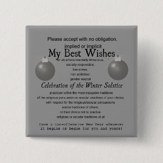 Politically Correct - Safe Season's Greeting Button