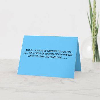 Politically Incorrect Father's Day Card by Cardsharkkid at Zazzle