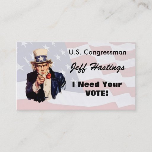 Customizable Politician Business Card Template
