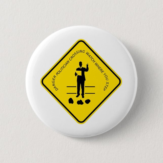 Politician crossing copy.GIF Button (Front)