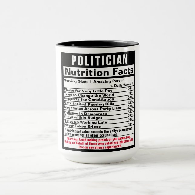 Politician Funny Gift Mug (Center)
