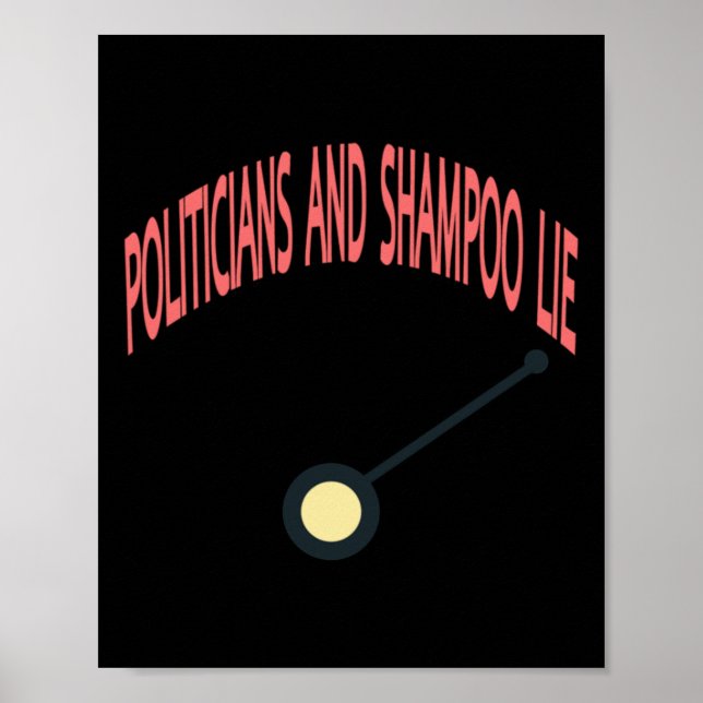 Politicians And Shampoo Lie  Poster (Front)