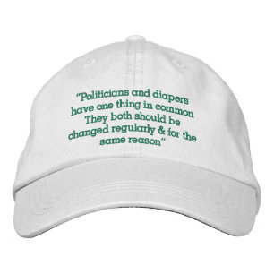 “Politicians” Embroidered Baseball Cap