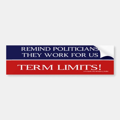 Politicians Work For Us _ Bumper Bumper Sticker