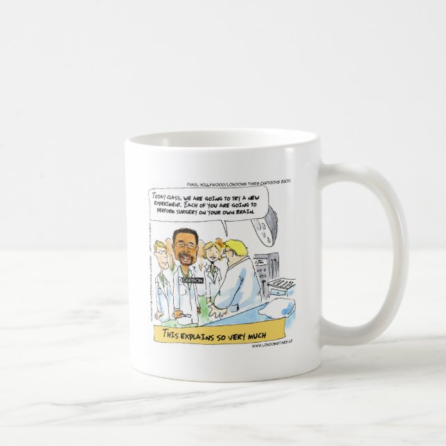 Politics: Does It Take Brain Surgery? Coffee Mug (Right)