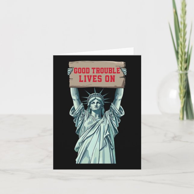Politics Humor Statue Of Liberty  Card (Front)