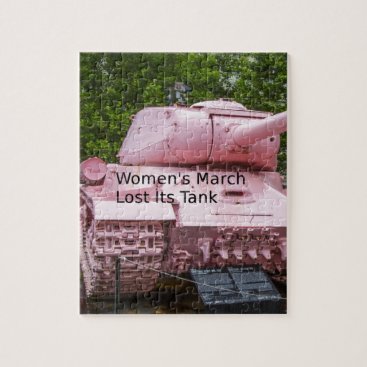 Politics Humor: Women's March Lost Its Pink Tank Jigsaw Puzzle Politics Humor: Women's March Lost Its Pink Tank Jigsaw Puzzle