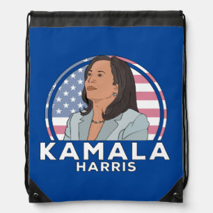 Politics Kamala Harris Drawstring Bag