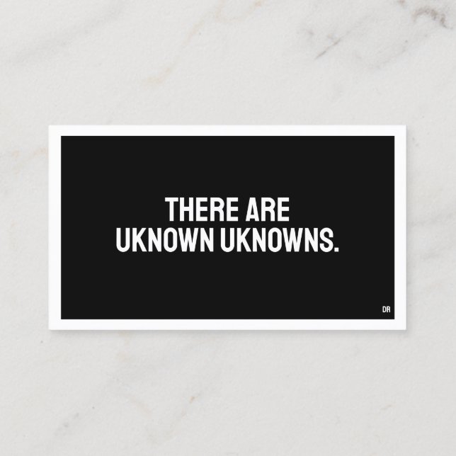 POLITICS Minimalist Business Card (Back)