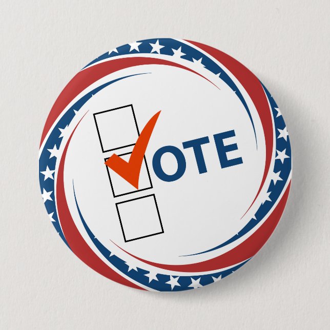 Politics USA Vote  Button (Front)