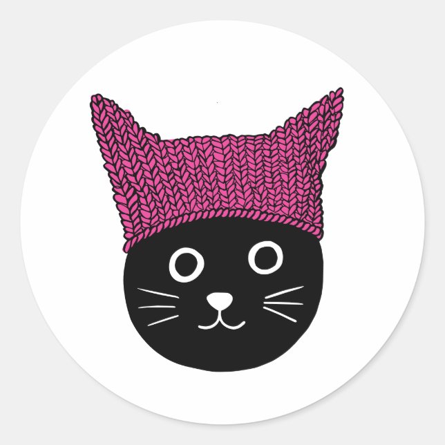 Politikitty Classic Round Sticker (Front)