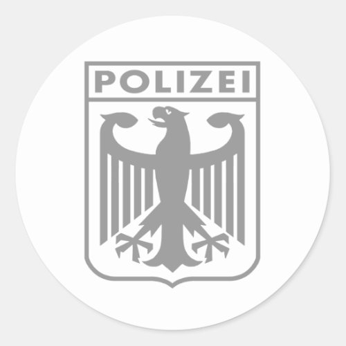 Polizei Classic Round Sticker