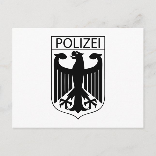 POLIZEI - German Police Symbol Gifts Postcard (Front)