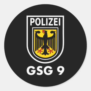 Polizei Gsg 9 Bundespolizei Classic Round Sticker