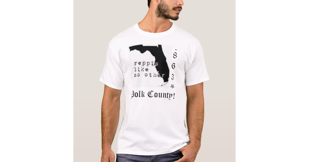 polk county/863 t shirt | Zazzle