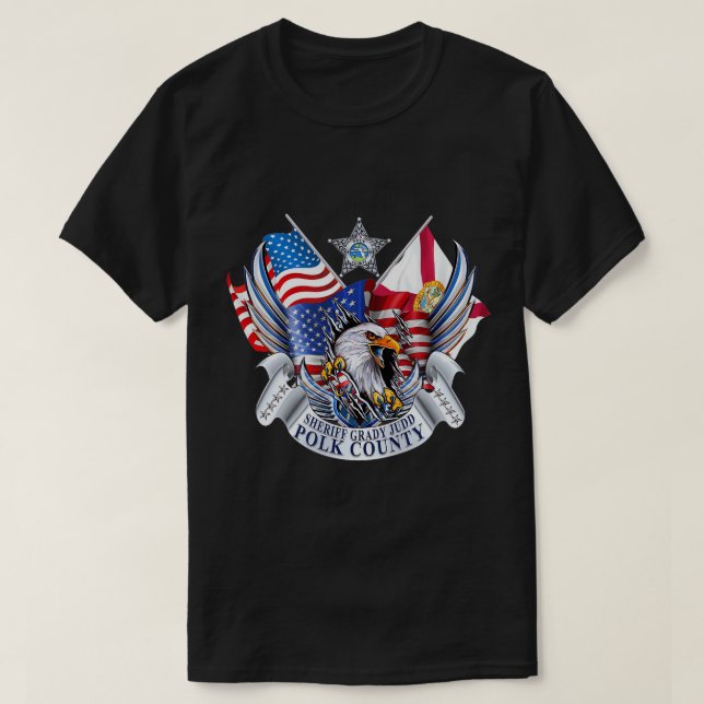 Polk County Grady Judd Patriotic Eagle T-Shirt (Design Front)