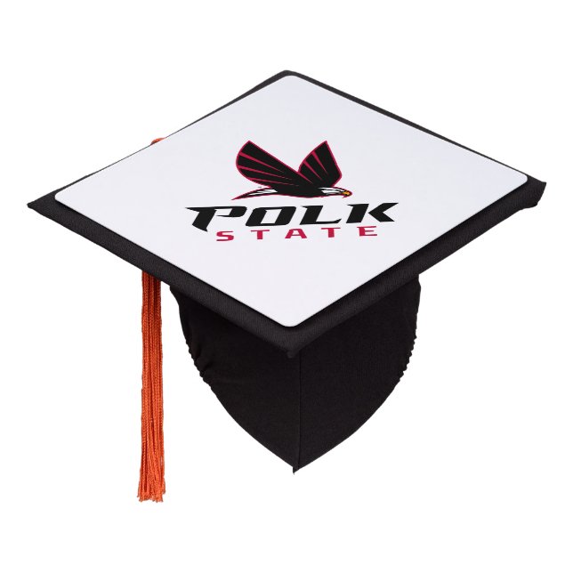 Polk State College Graduation Cap Topper (Angled)