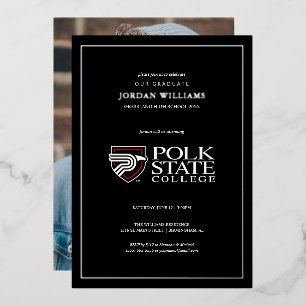 Polk State College Graduation Foil Invitation