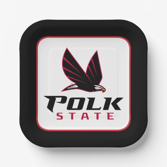 Polk State Eagles Paper Plates (Front)