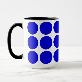 Polka blue dots mug