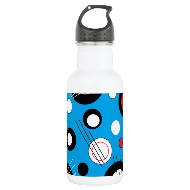 Polka Blue Water Bottle (Front)