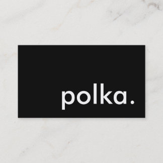 polka. business card