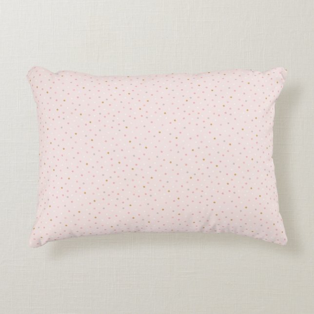 Polka Confetti Pattern Accent Pillow (Front)