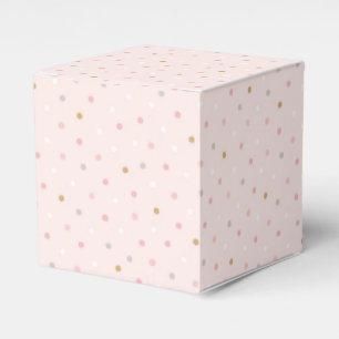 Polka Confetti Pattern Favor Boxes