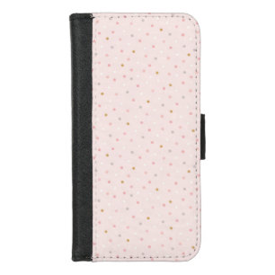 Polka Confetti Pattern iPhone 8/7 Wallet Case