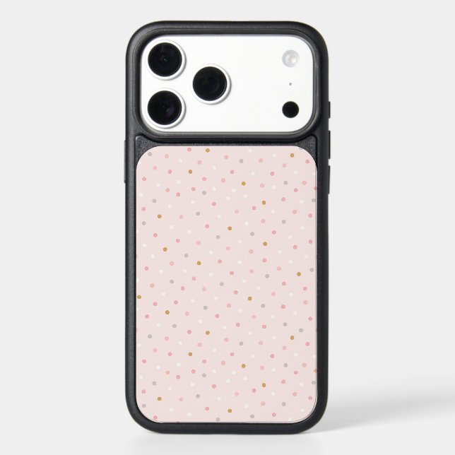 Polka Confetti Pattern Otterbox iPhone Case (Back)