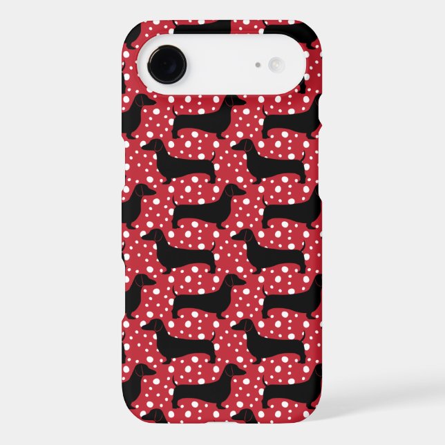 Polka Dachsund Case-Mate iPhone Case (Back)