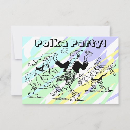 Polka Dance Party Invitations Any Fun Occasion