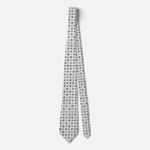 Polka Dot 01.Grey OffWhite BG Neck Tie