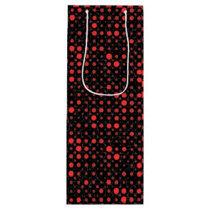 Polka Dot 01A.Red Black BG Wine Gift Bag