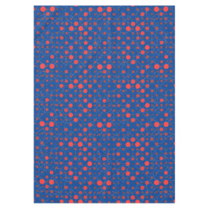 Polka Dot 01A.Red Dblue BG Tablecloth