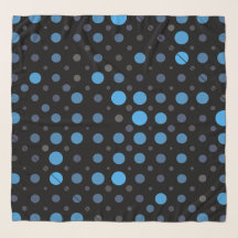 Polka Dot 01X.Blue Shade Black BG