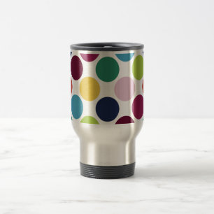 Polka Dot 15 oz. Stainless steel Travel Mug Cup