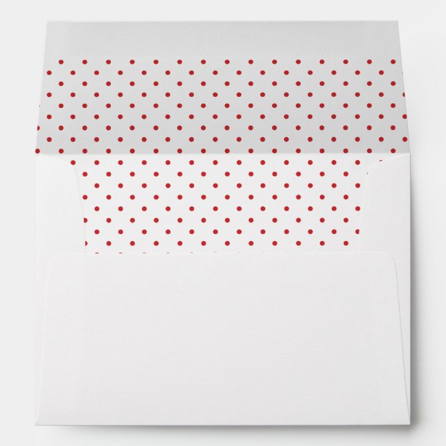 Polka Dot A7 5x7 Envelope with Liner (Back (Bottom))