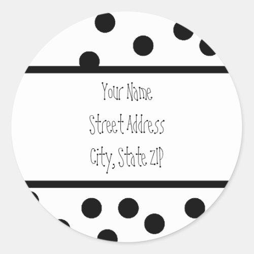 polka dot Address Labels